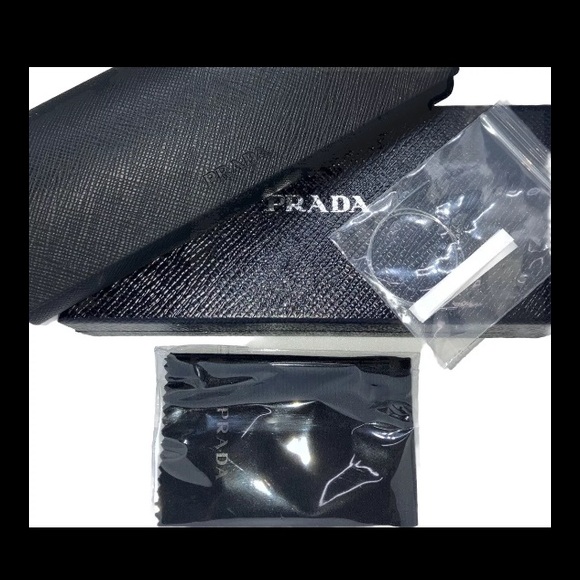 PRADA VPR 60U 5AK-1O1 Gold Authentic 53mm Semi-Rimless Eyeglasses New Women’s - Picture 3 of 9